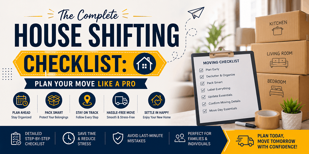 The Complete House Shifting Checklist: Plan Your Move Like a Pro